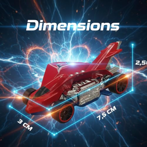 Image of GENIE'S TOY BUS 1:64 Scale Die-Cast Racing Car I Sports Car with Free Wheel Mechanism I Premium Metallic Finish I Kids Collectible Toy for Ages 3+ I Best Birthday Gift for Kids