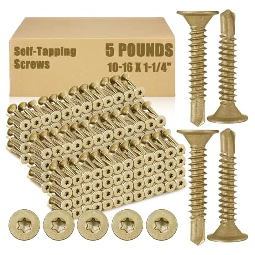 630 Pcs Self Drilling Metal Screws Set