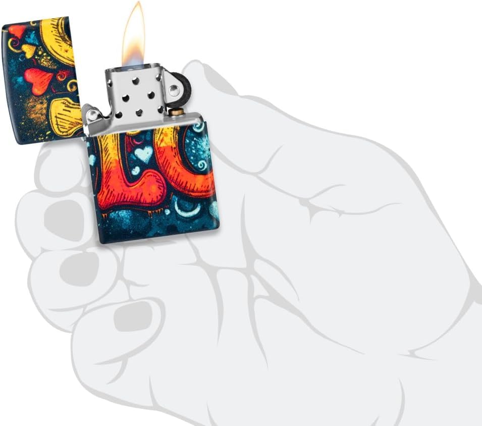 Encendedor Zippo grabado personalizado diseño amor miniatura 6