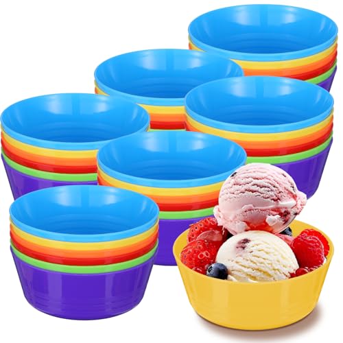 Tobeelec 36 Pcs Colorful Toddler Bowls Bulk, Kids Plastic Bowls