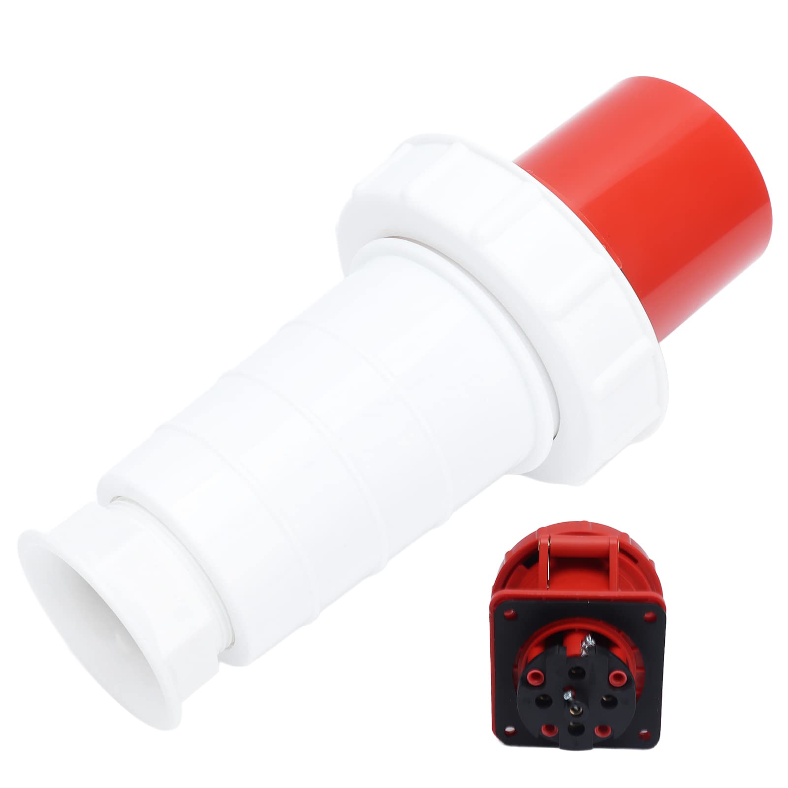Ensemble de Connecteurs de Prise Industrielle IP67 – Connecteur électrique triphasé 4 Broches 63 A 380-415 V pour Applications de Service – Connexion d'alimentation