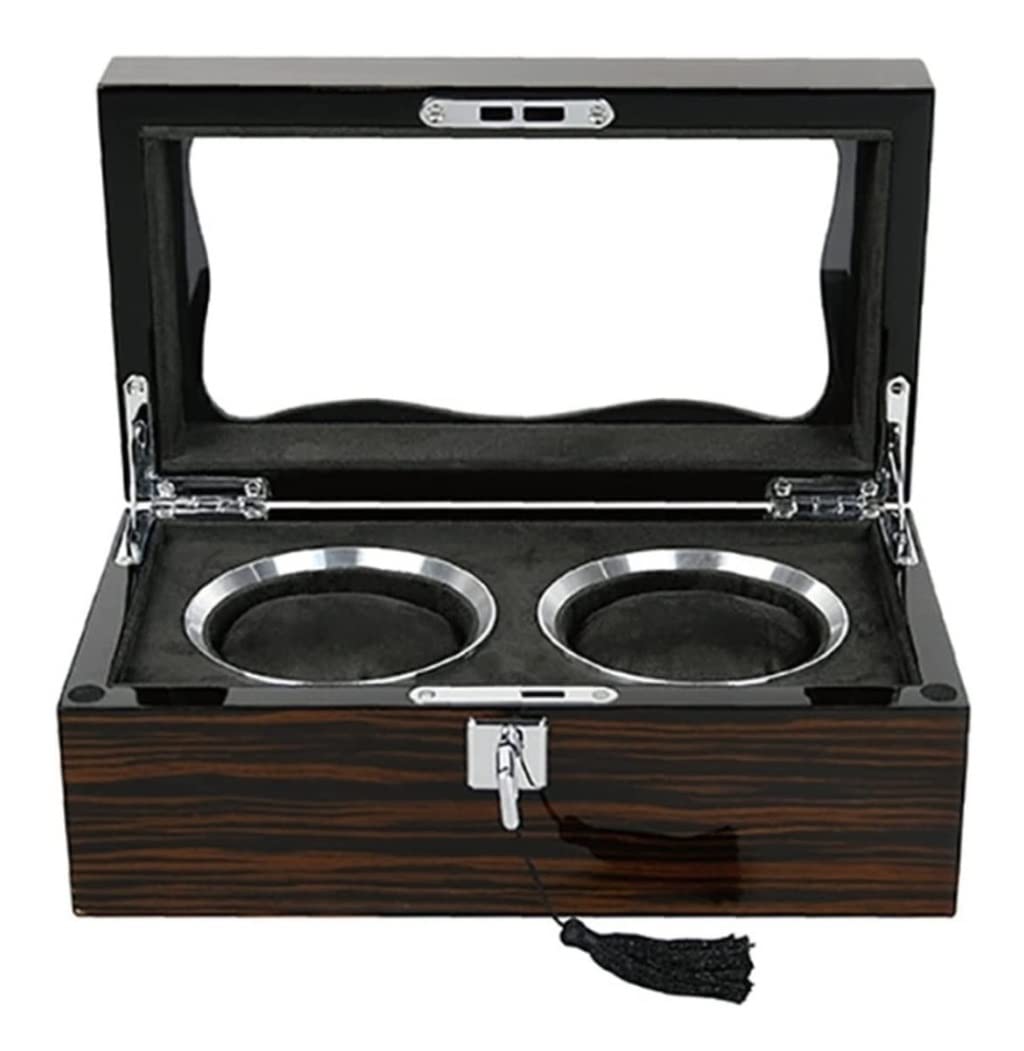 YNIYUJKL Watch Case Watch Roll Watch Winder 2 Slots Watch Box Storage Organizer Watch Box With Lock Case Display Box Watch Box Watch Organizer,Onecolor