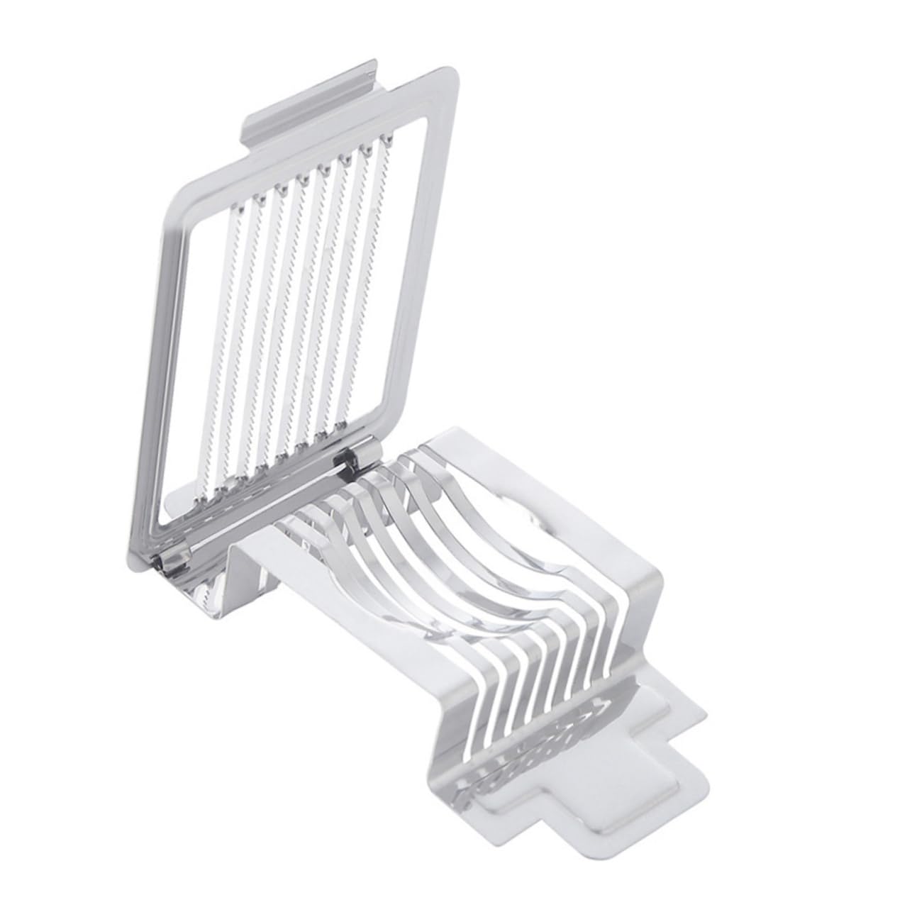 Unomor Egg Slicer 1pc Stainless Steel Cutter for Deviled Eggs Slicer Tool Breaker Splitter Segmentation Tool