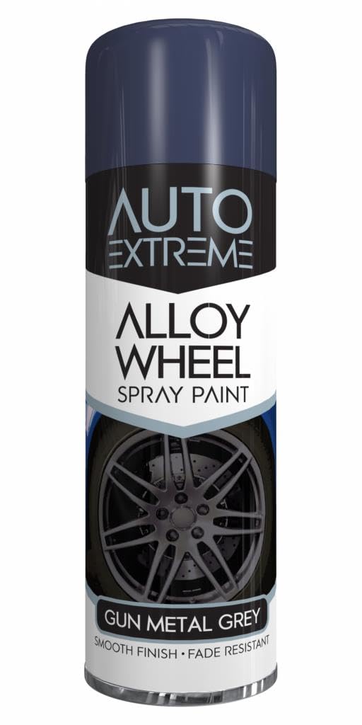 Rapide Auto Extreme Alloy Wheel Spray Paint Gun Metal 300Ml Grey