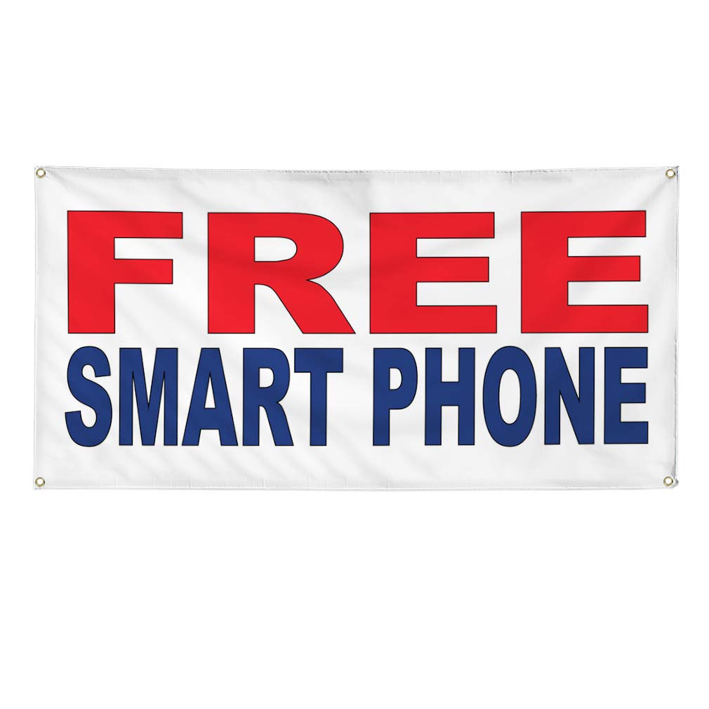 Amazon.com: Vinyl Banner Multiple Sizes Free Smart Phones