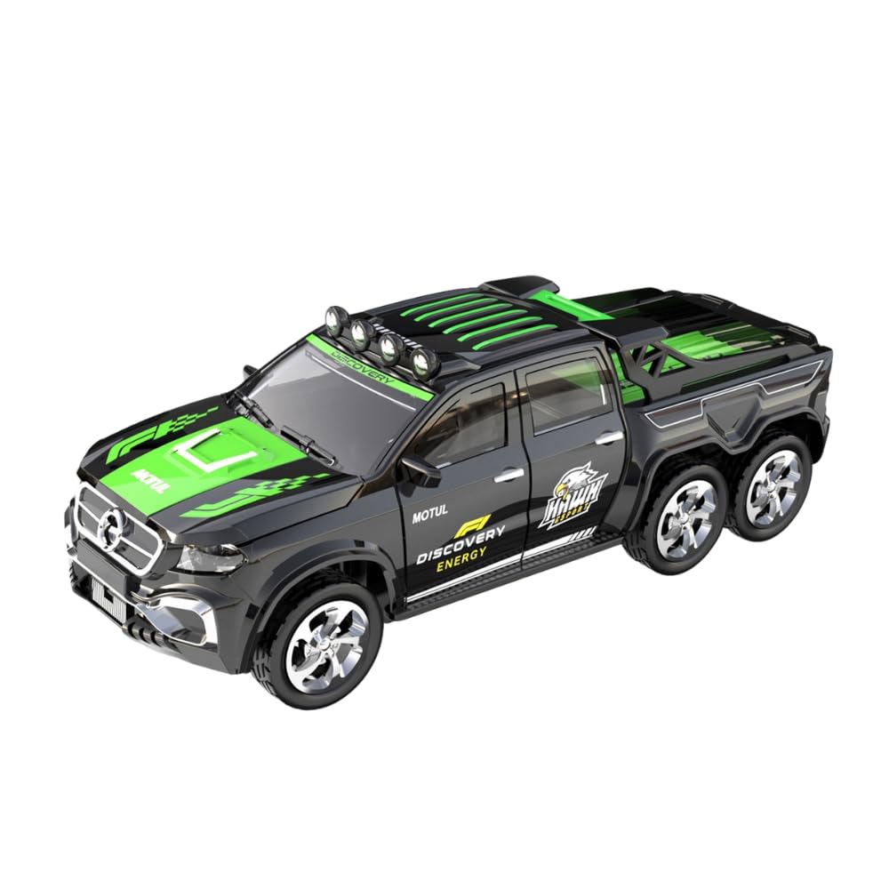 1:64 Scale 2.4G Mini RC Drift Car | 4CH Remote Control | Metal Alloy Die Cast Body | Portable Toy Car | Light and Sound | Black Green-image-28