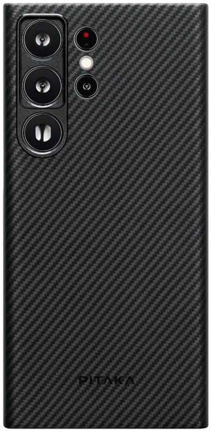 pitakaMagEZ Case for Samsung Galaxy S23 Ultra - Black/Grey Twill
