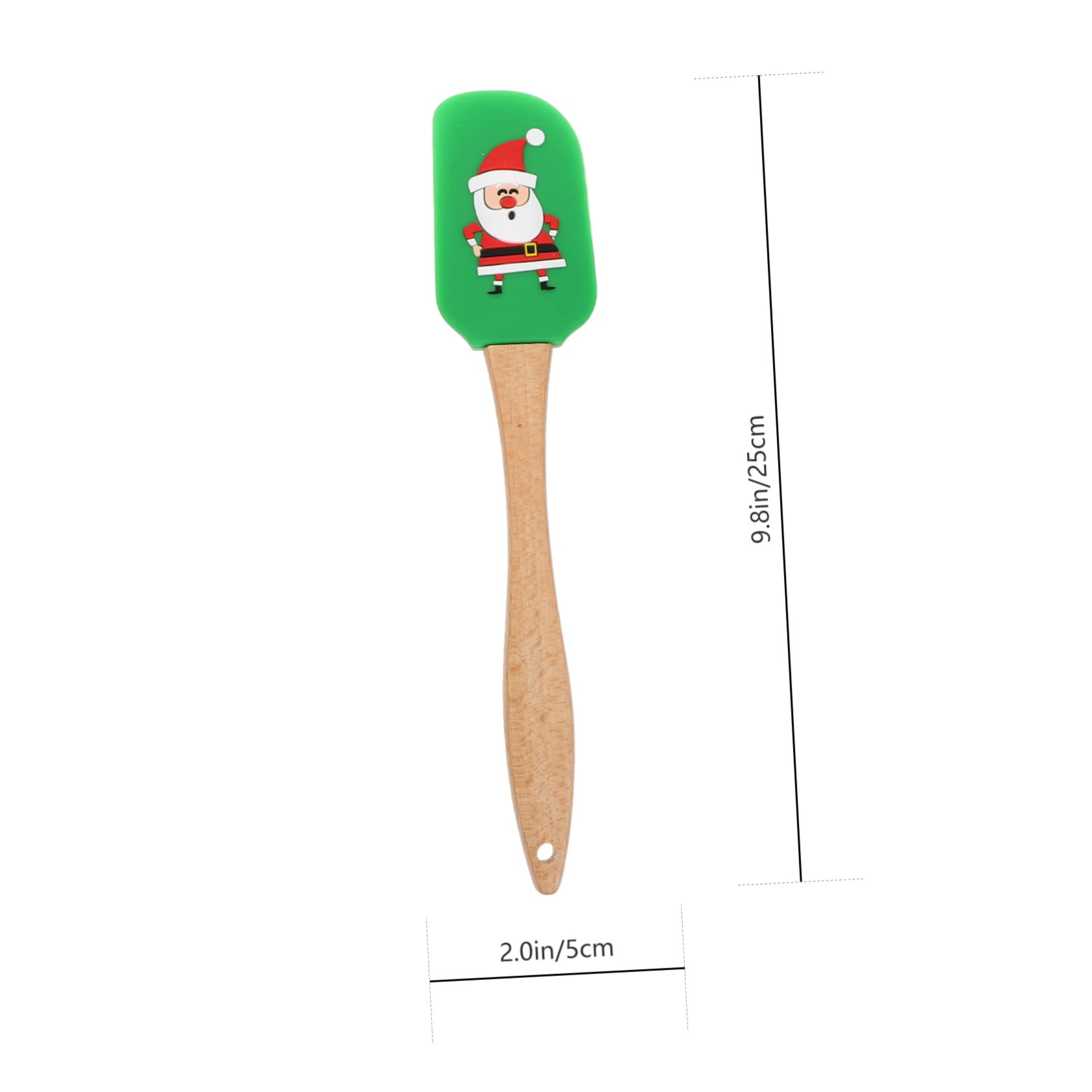 4piezas Raspadores De Silicona Para Crema y Mantequilla Utensilios De Cocina Para Hornear Herramientas De Repostería Navideñas Asortidos