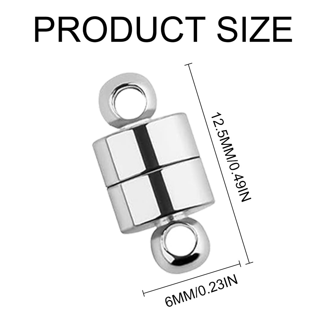 Bracelet Magnétique Fermoirs Magnétiques Pour Bijoux - Lot De 6 Connecteurs | Collier, Bracelet, Aimants Forts, Facile à Utiliser Fermoir Magnétique Bijoux