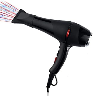 Secador de cabelo Secador de cabelo profissional Secador de cabelo iônico negativo de 2000 W com 2 velocidades e 3 configurações de temperatura Função Cool Shot Motor CA potente Secador de cabelo de