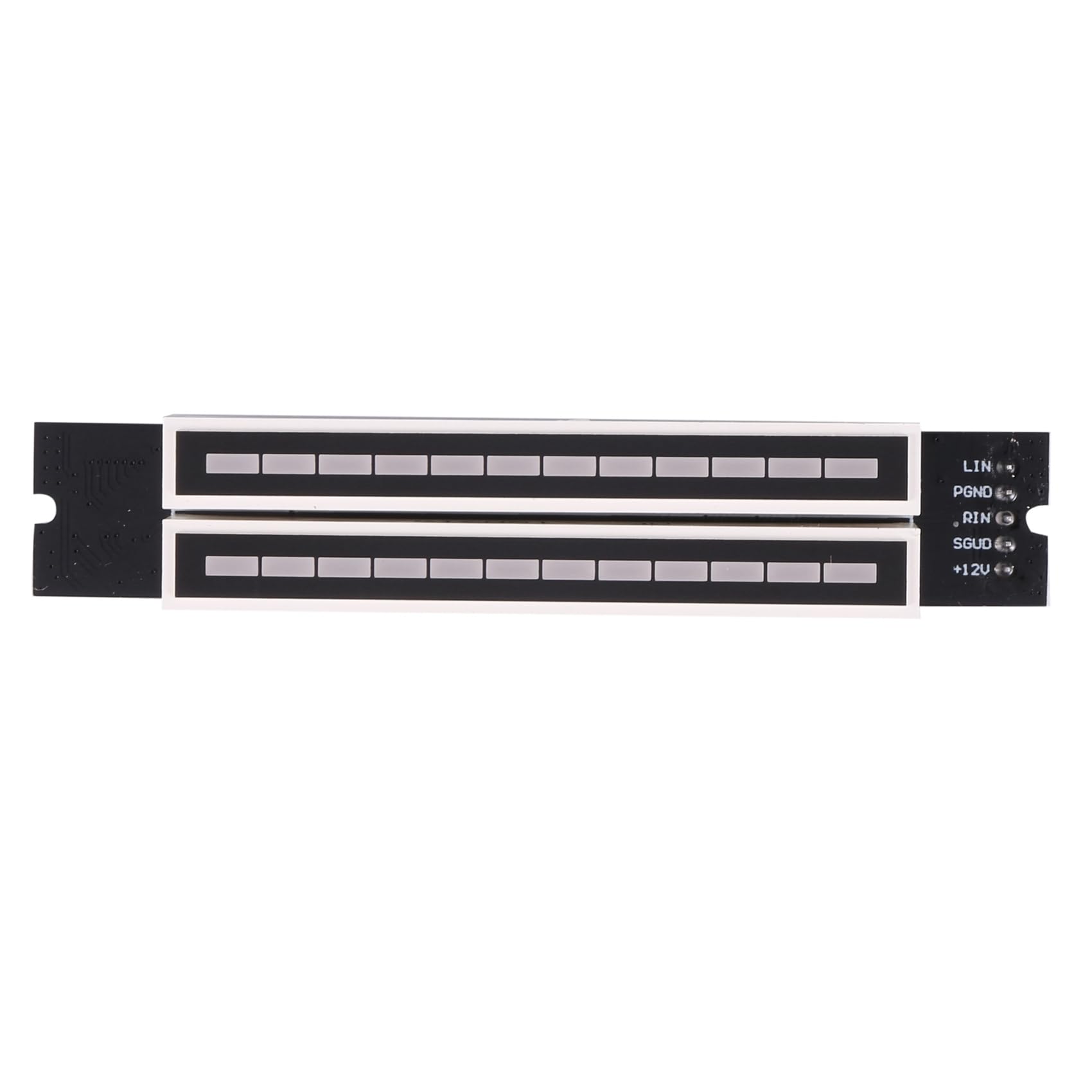6X Podwójny 12 Wskaźnik Poziomu Muzyki LED Spectrum VU Meter Wzmacniacz Lampy Regulowana Prędkość Światła Płytka do MP3 DC 7-12 V ()