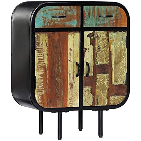 vidaXL Aparador Comedor Vintage Multicolor Cover
