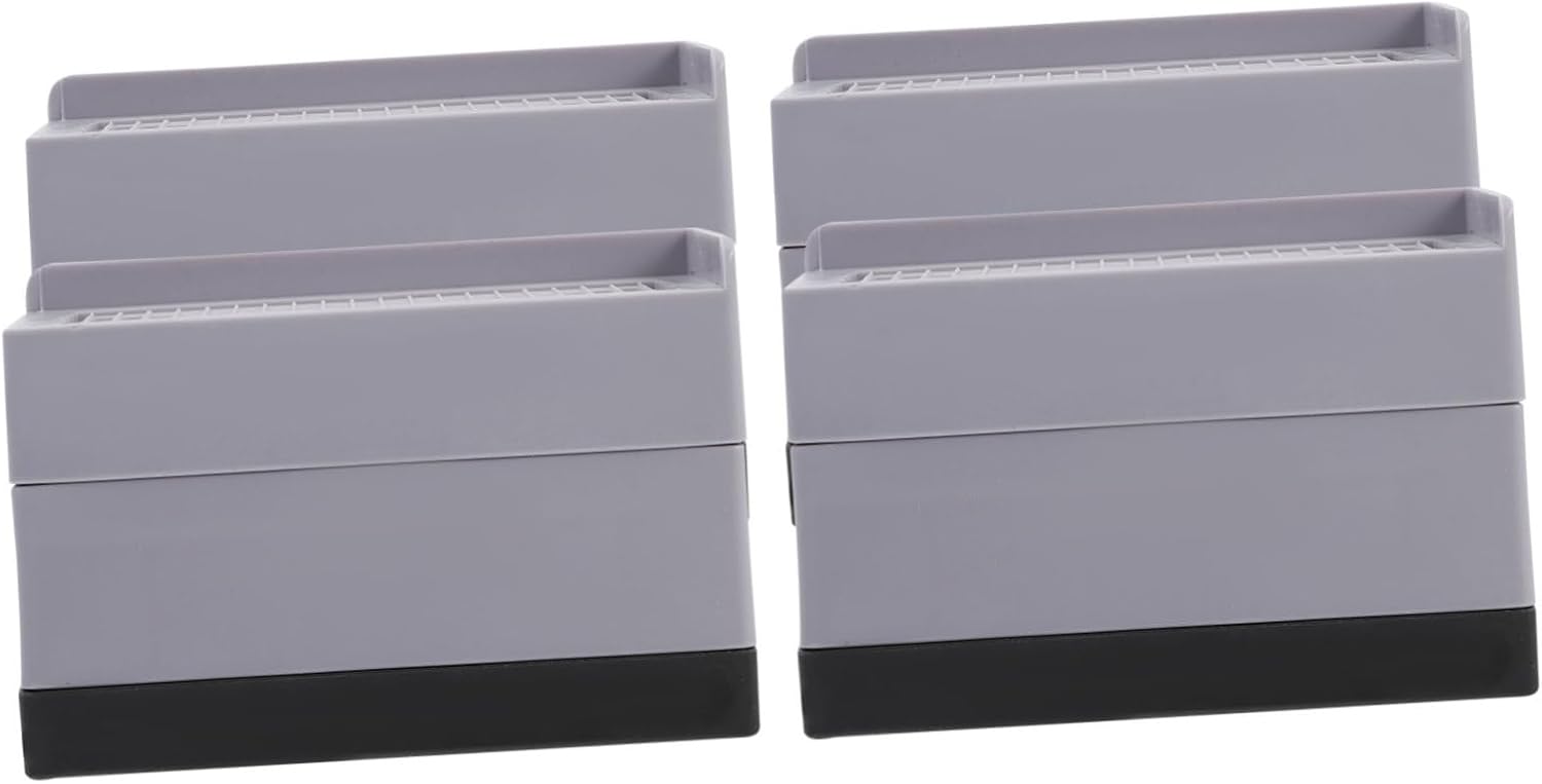 4 Pcs Heavy-Duty Furniture Leg Risers Adjustable Non-Slip Bed Lifters for Table Chair Sofa Washing Machine – for Home Office Use