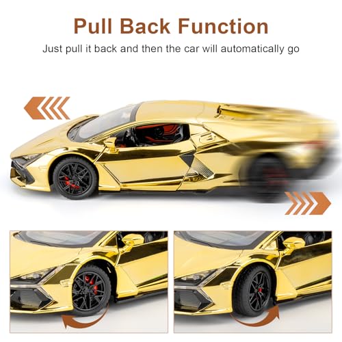 Modelo de coche Lambo Revuelto escala 1:24 miniatura 2