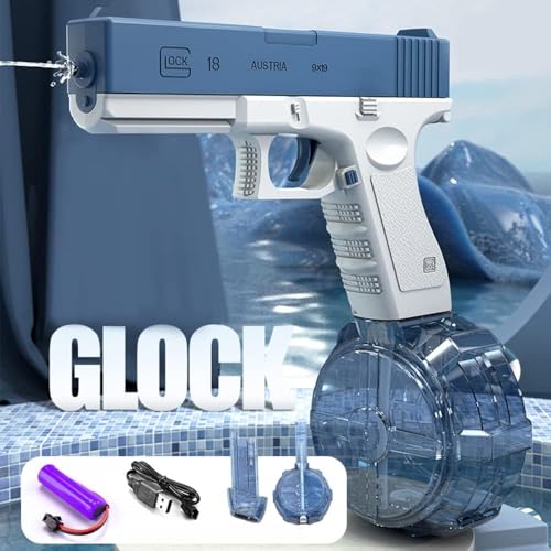 Image of Bestie toys Electric Water Pistol for Adults and Children,Up to 32 FT Range Super One-Button Automatic Squirt Guns 434CC+58CC High Capacity Strongest Water Blaster Summer Pool Beach Party Toys