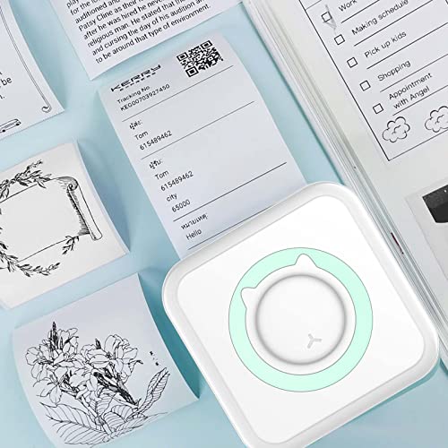 Pocket thermische printer, multifunctionele mini fotoprinter, draadloze bluetooth printer, labelprinter, labelprinter… - Image 5