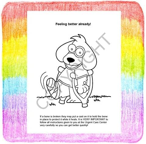 Miniatura 7 de ZOCO - Visita al Centro de Atención de Urgencias - Libros educativos para colorear para niños (paquete de 50 unidades, con crayones) - Seguridad y