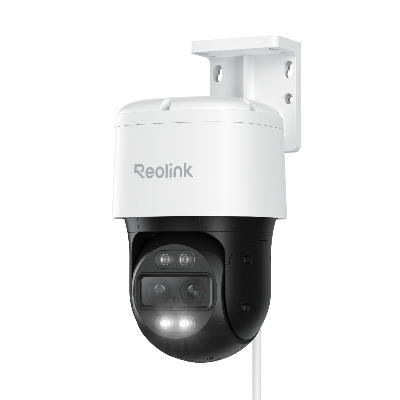 Reolink 4K PTZ Telecamera PoE Esterno a Doppio Obiettivo, 6X Zoom Ibrido, Panoramica a 355° e Inclinazione a 90°, Rilevamento Uomo/Veicolo/Animale, Audio 2 Vie, Visione Notturna a Colori, TrackMix PoE