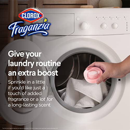 Image of Clorox Fraganzia Laundry Scent Booster Crystals, In-Wash Fragrance Beads for Fresh-Smelling Clothes & Linens, Safe for All Fabrics & Colors, Easy-Pour Bottle, Rose Scent, 70 Oz