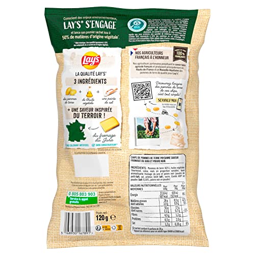 Chips Recette Paysanne Saveur Fromage Du Jura Et Poivre Lay' Le Sachet De - vue 7