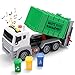 JOYIN 31.8 cm Camion della Spazzatura Alimentato a Frizione Gestione dei Rifiuti Camion Giocattolo Set di Giocattoli con 3 Bidoni della Spazzatura del Caricatore Posteriore