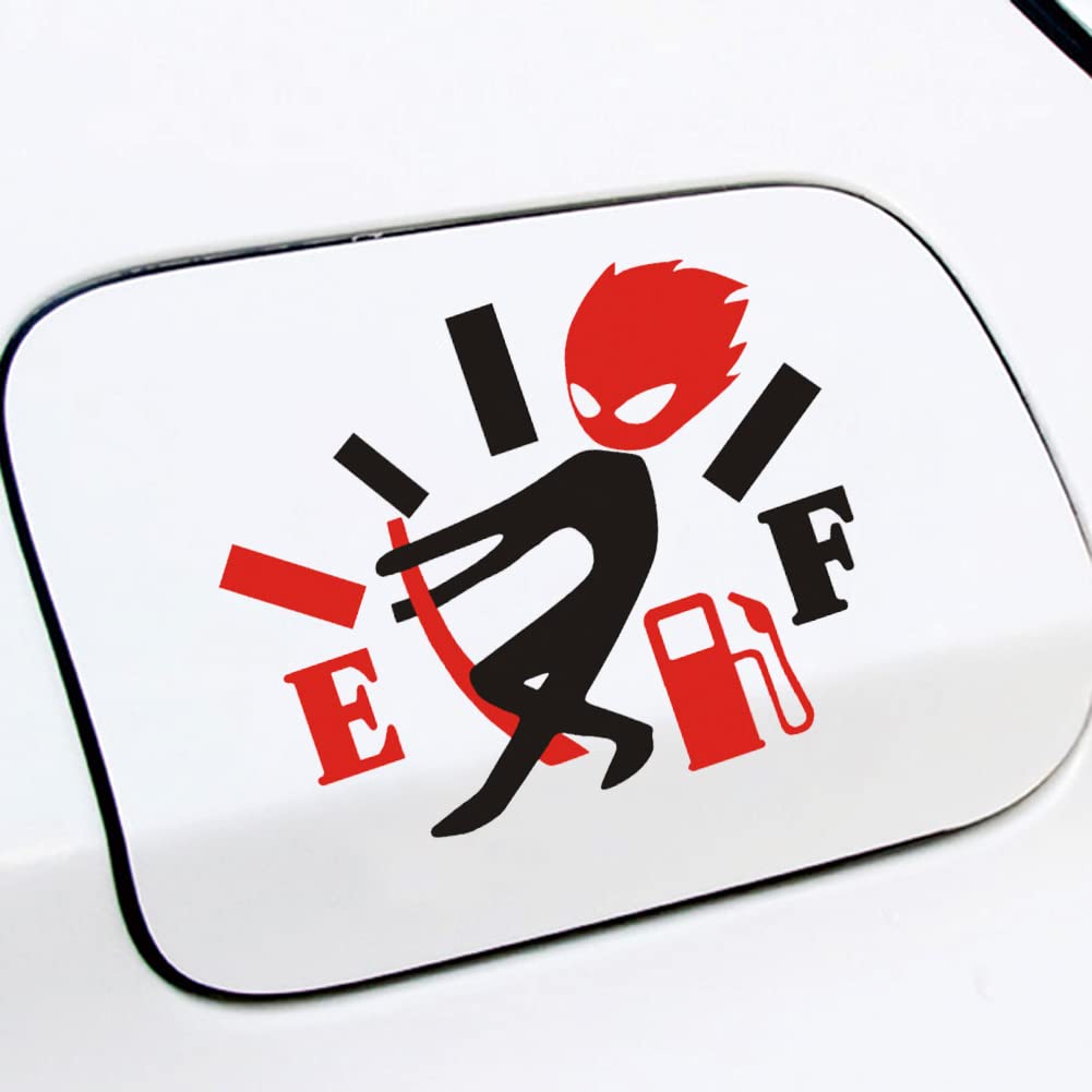Snapklik.com : Creative Funny Car Sticker, Angry Boy Adjusting Fuel ...