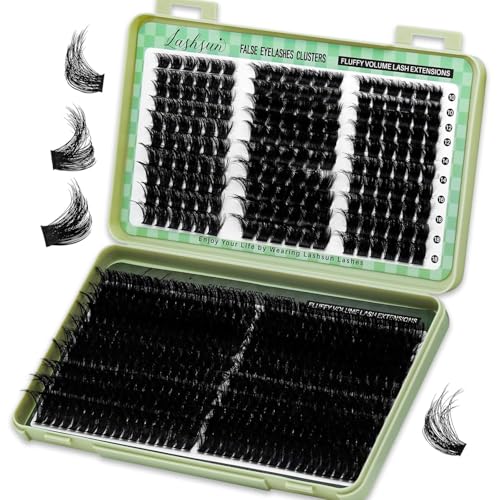 Cluster Lashes Kit 540pcs Mixed Length 3D Effect Volume Lashes Ki...
