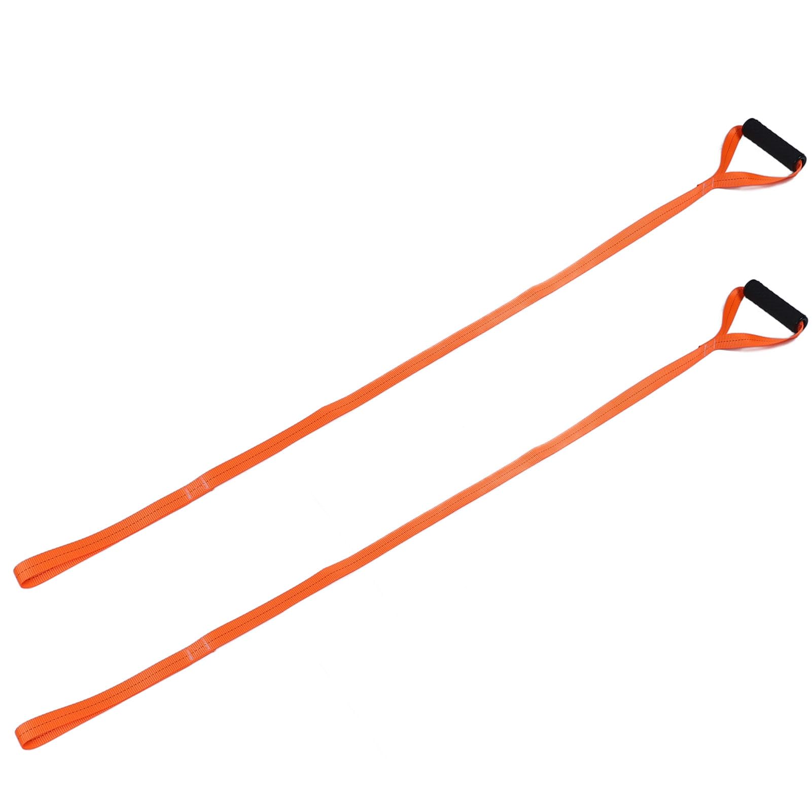 Kuuleyn 2PCS Deer Drag Rope, Deer Drag Strap, Hawk Cinch Deer Drag, Heavy Duty Loads Up to 170lbs Comfort Grip Handle Portable Deer Drag Strap for Towing