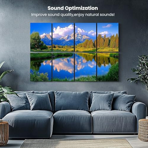 Paneles Acústicos Art Dawn Grand Teton National Park Paquete de 8 piezas 48x32" Decorativos para Absorción de Sonido y Cancelación de Ruido, para Oficina miniatura 5