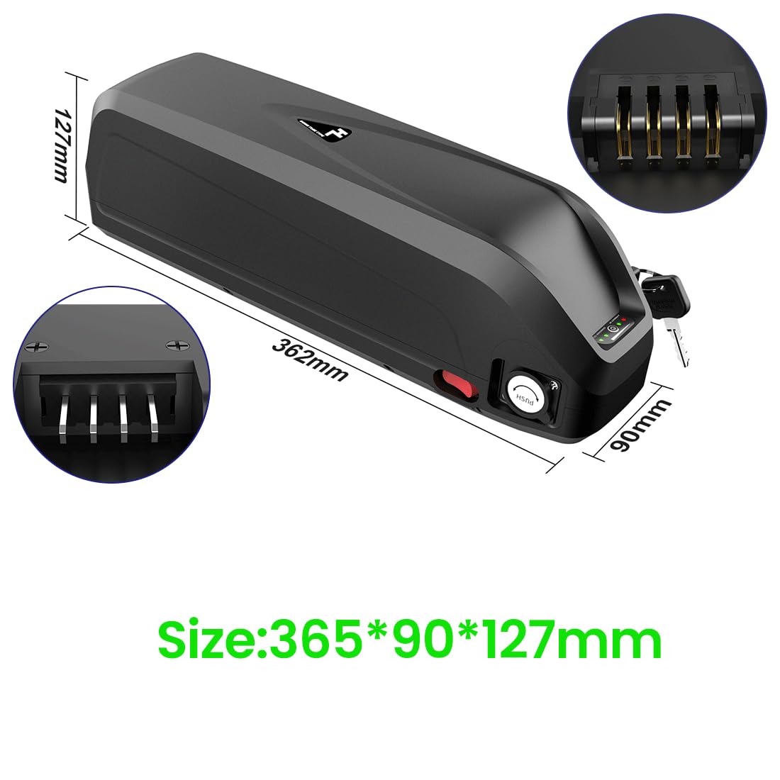48V 20Ah Hailong batteria per bicicletta elettrica - battery ebike batterie telaio per Kit ruota anteriore Kit ruota posteriore Motore mozzo Bafang