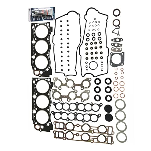 Image of Partsflow Cylinder Head Gasket Set With 16 Head Bolts For Toyota 4runner 1996-2002 For Toyota T100 1995-1998 For Toyota Tacoma 1995-2004 For Toyota Tundra 2000-2004 OE#ES72168,HS9227PT-1,HS2034