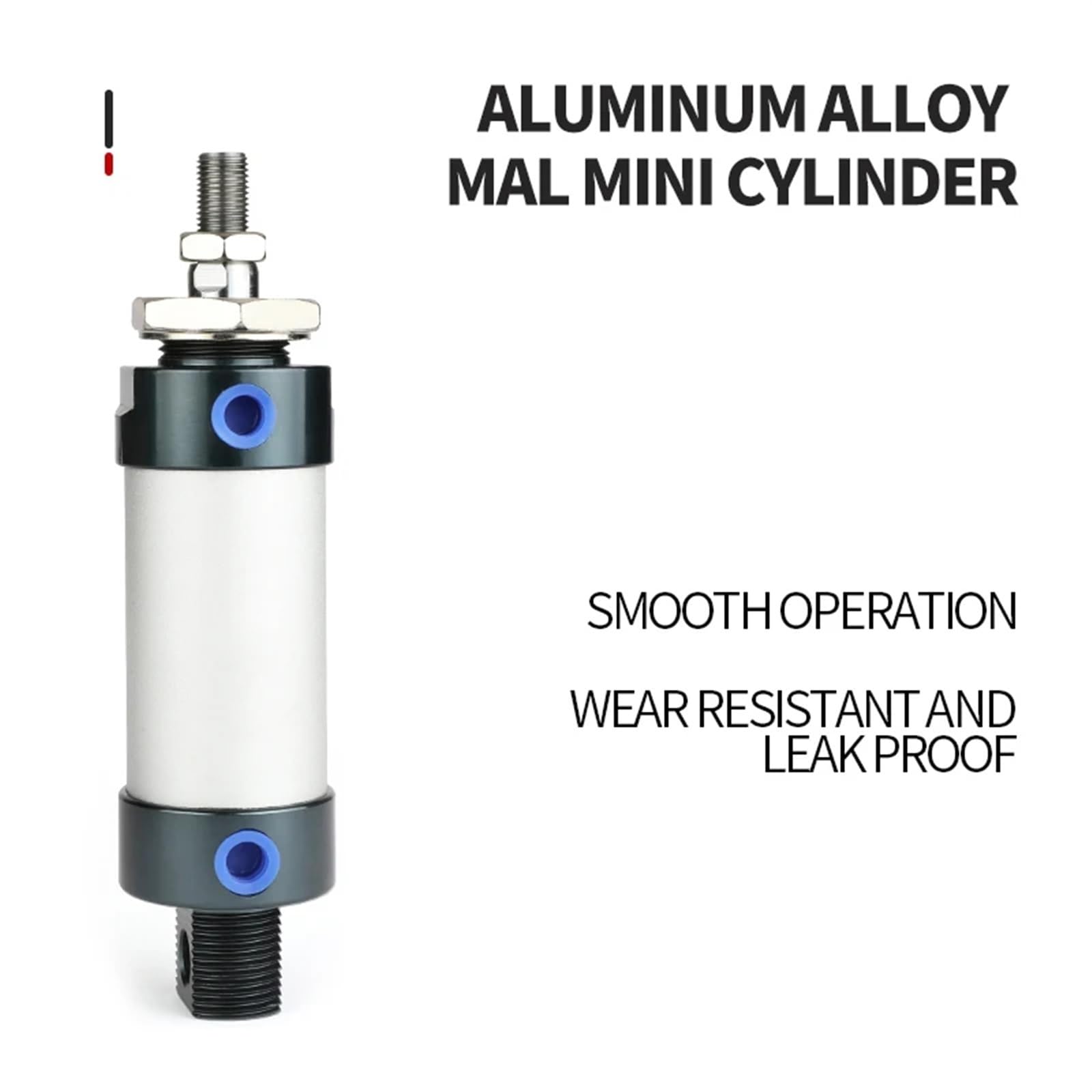MAL gama completa de mini cilindro de aire de aleación de aluminio pequeño neumático 16 20 25 32 40 mm de diámetro * 50-400 mm de carrera(Stroke 300,MAL25)