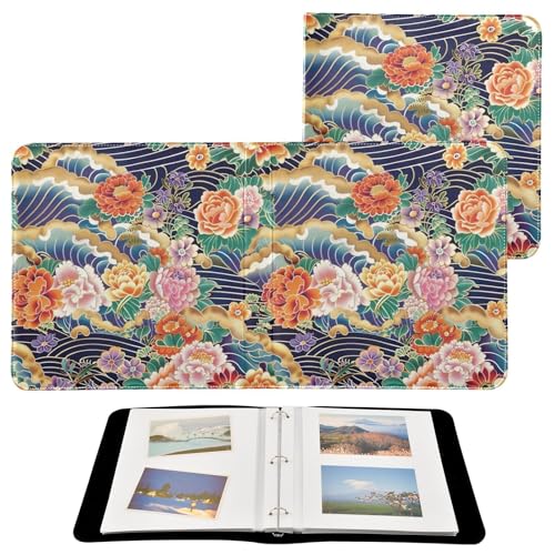 Álbum de fotos adhesivo DIY Scrapbook FLildon cubierta de cuero PU 3 anillos 40 páginas 11.8x11.2 pulgadas miniatura 2