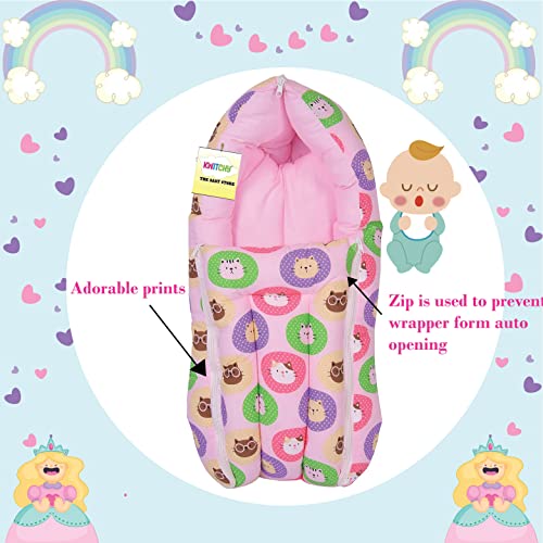 Image of Kwitchy Flat Bed Baby Bedding Set for New Born Essential Combo (0-6 Months) (4PCS Set)