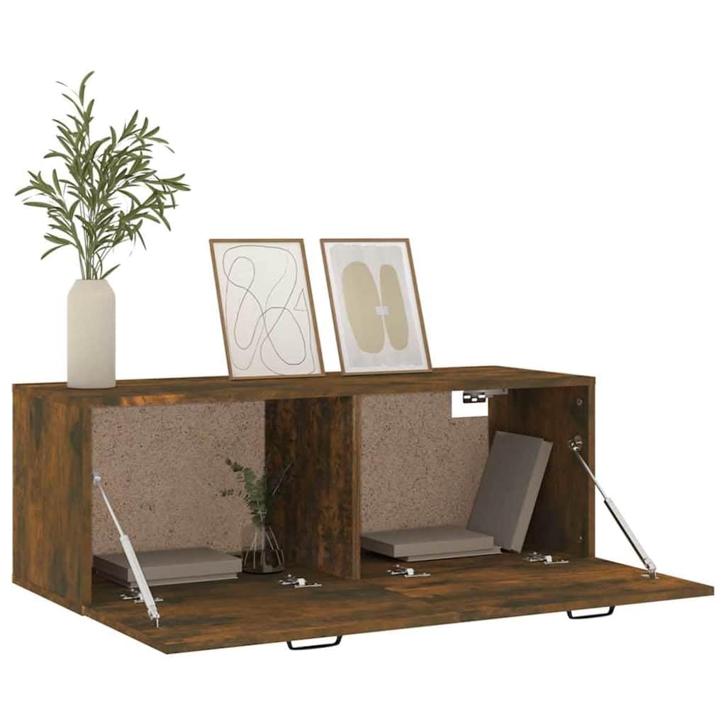 Szafka ścienna dąb wędzony 100 x 36,5 x 35 cm materiał