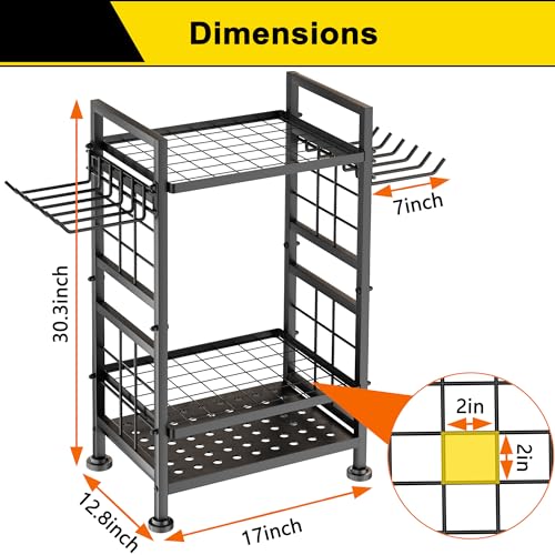 GIOTORENT 3-Tier Garden Tool Rack