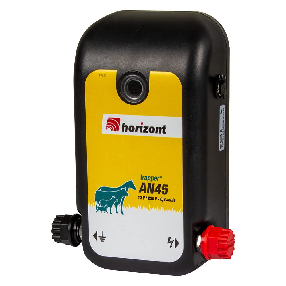 Horizont Fence Fence 12V / 230V - trapper AN45 - per principianti e agricoltori hobbistici, recinzione elettrica, recinzione elettrica, recinzione elettrica, per recinzioni piccole