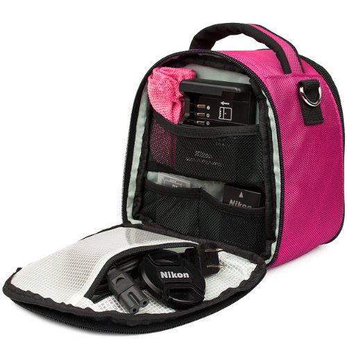 Bolsa compacta para cámara DSLR/mirrorless rosa miniatura 2