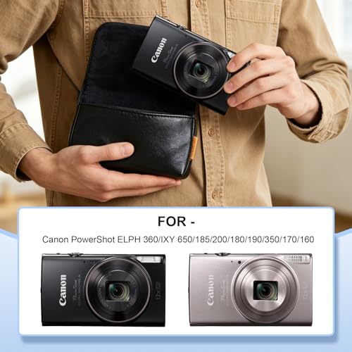 Funda para cámara digital Canon PowerShot ELPH 360 negra miniatura 2