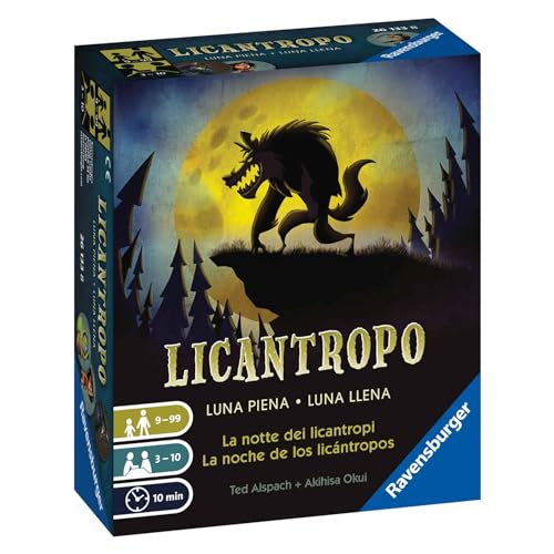 Ravenburger - Licantropo, Luna Llena, Juego de Cartas para Toda la Familia, Juego de Estrategia, Juego para Adultos y...