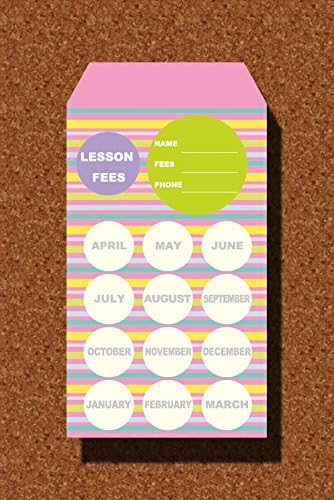 Amazon 月謝袋 マルチボーダー ピンク 10枚 集金袋 文房具 オフィス用品