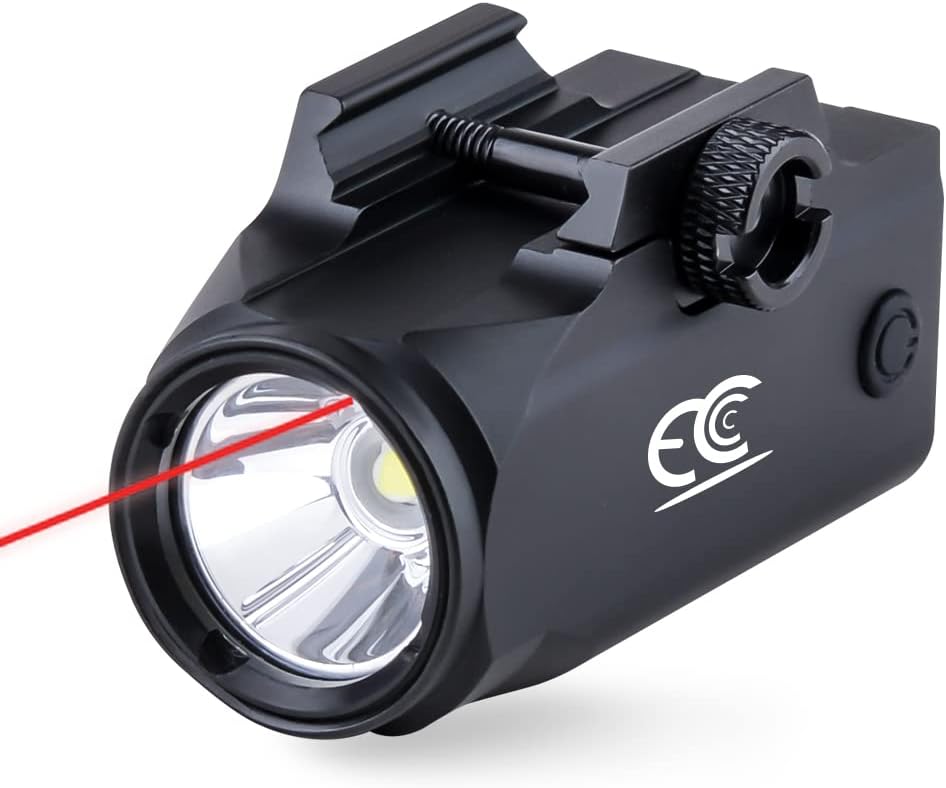 COSMOING Red Laser Light Combo, Charging 900 Lumen Laser Sight Combo Gun