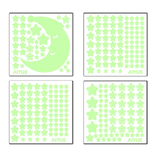 Stelle Fluorescenti e Grande Luna - AIYUE 300 Pcs