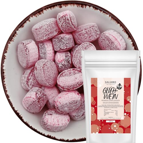 Saliamo | 200g Glühwein Winter Bonbons Weihnachten - weihnachtliche winterliche Bonbons - Hergestellt in deutscher Manufaktur - ohne Alkohol