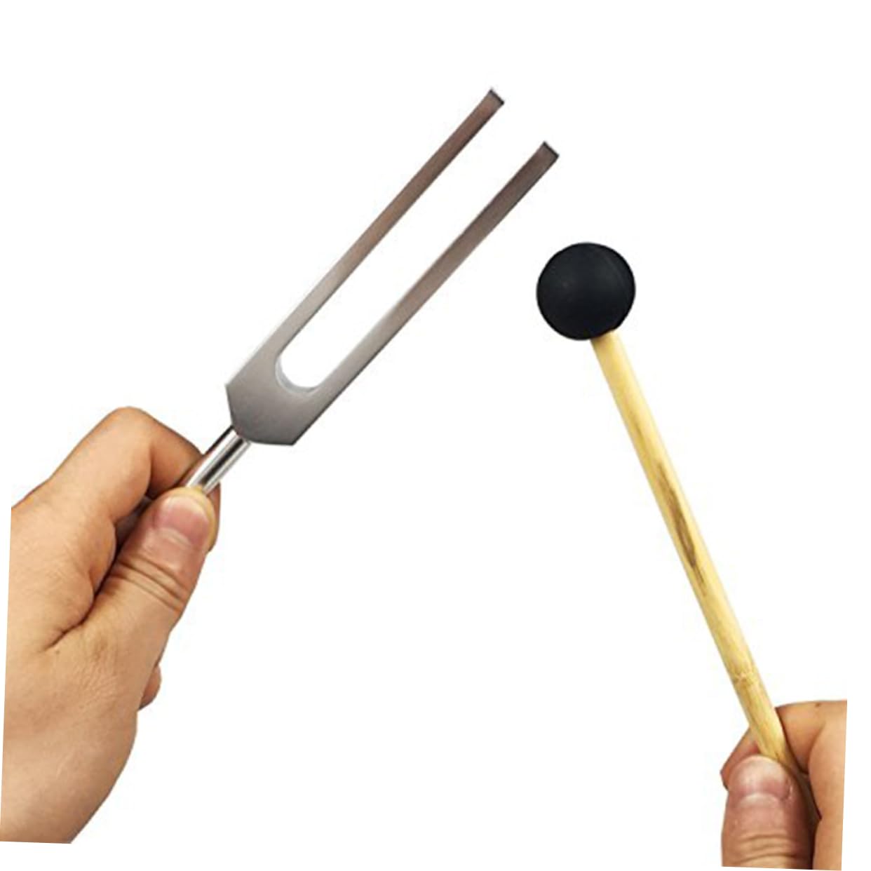 BESPORTBLE Tuning Fork Clinical Grade Aluminum Alloy with Silicone Hammer Carry Bag for Nerve Sensory Audio Testing for Hearing Evaluation