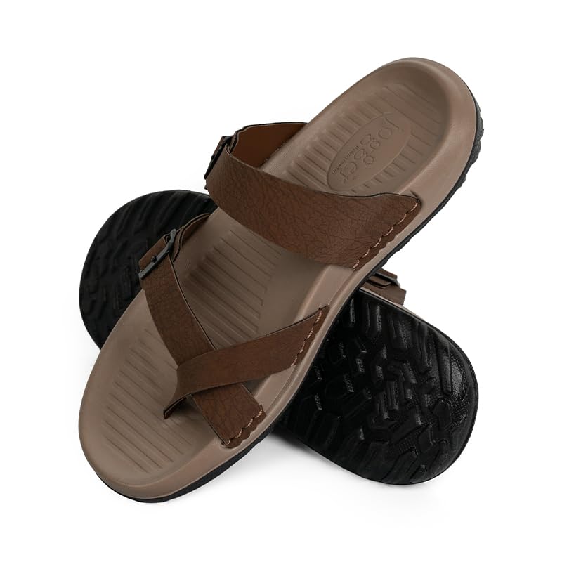 Image of Jogger Super Soft 52118 Men's Sandals | Double Strap Buckle Design | Low-Density Cushioned Footbed | Water-Resistant Comfortable Footwear for Daily Wear
