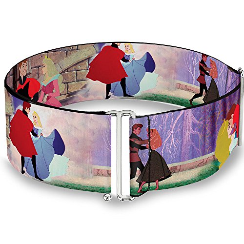 Disney Belt, Cinch Belt Sleeping Beauty Prince Scenes, 3.0 Inch Wide, Adjustable