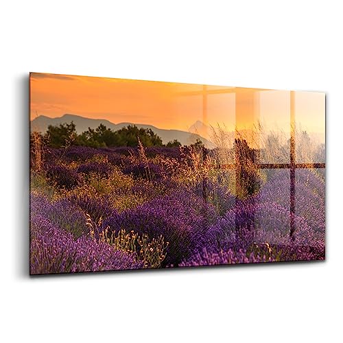 Peinture murale verre durable 140x70cm Wallart Provence