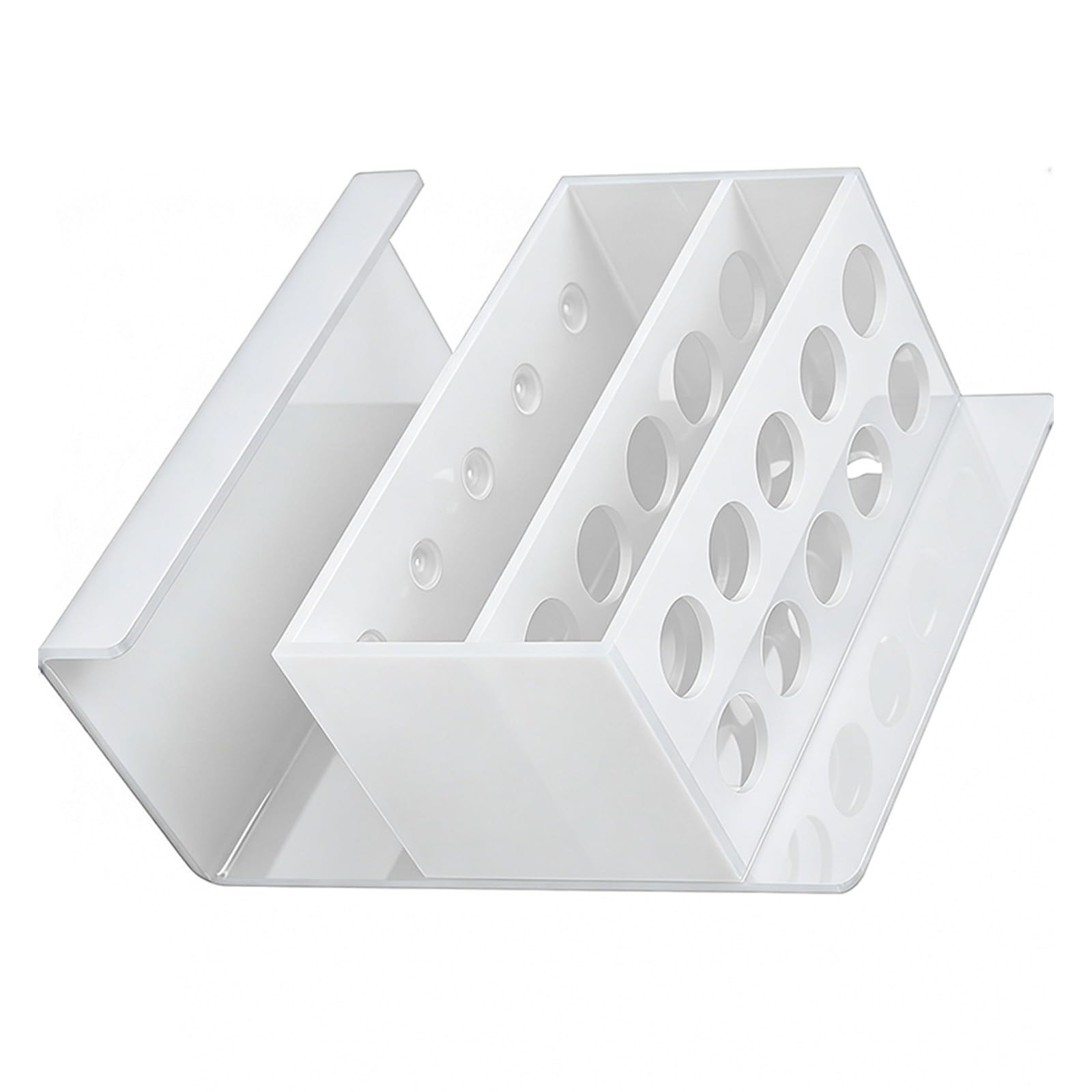 Ekoama Acrylic Whiteboard Marker Holder With 10 Slots And Eraser Tray For Classroom Offices Organization Wall Mountable Stand