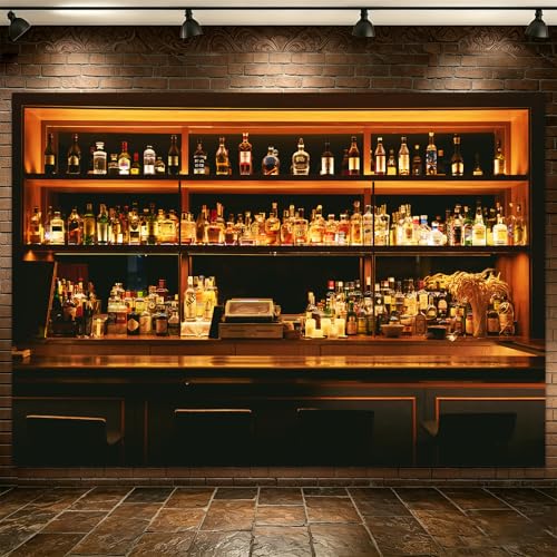 Fondo Bar Vinilo 7x5ft para Fotografía